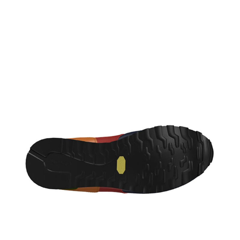 Bottom view of model Kevin, Navy, red, cognac polished calf leather Golf BespokeShoes