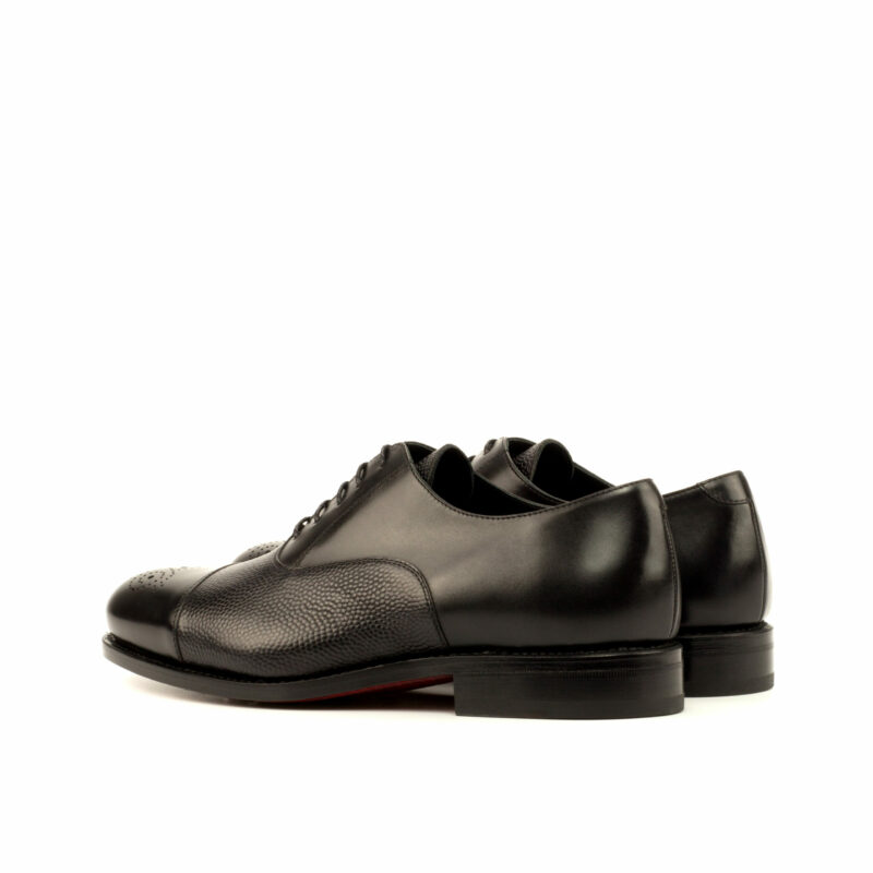 Bottom view of model Ciaran , box calf,pebble grain Golf BespokeShoes