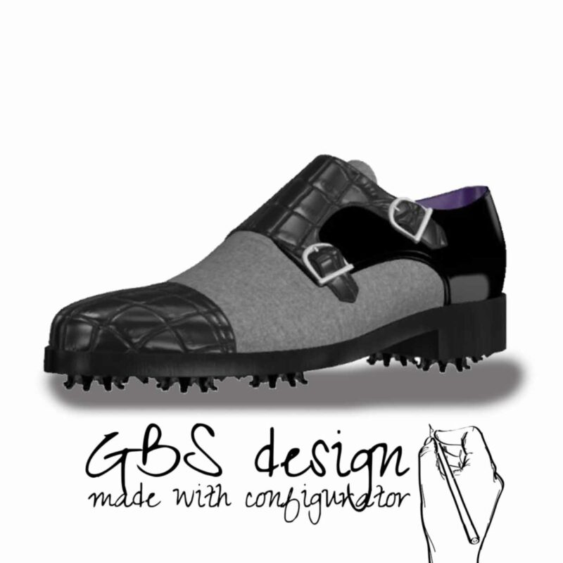 Double Monk handmade golf shoes var. 2 - Image 2