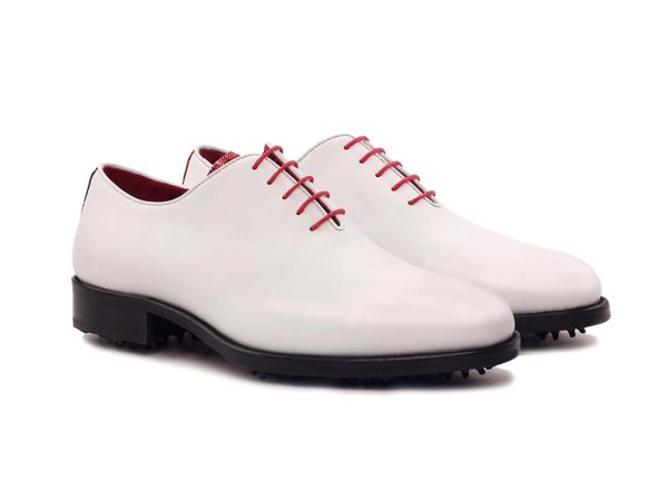 Whole Cut - White Calf-Tartan Red-Ang5